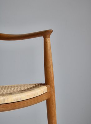 Oak and Rattan Armchair JH-501 by Hans J. Wegner, Set of 2-WRF-1287314