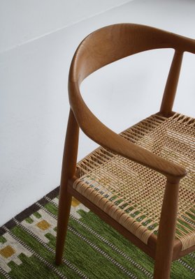 Oak and Rattan Armchair JH-501 by Hans J. Wegner, Set of 2-WRF-1287314