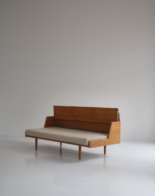 Oak and Rattan GE7 Daybed by Hans J. Wegner for GETAMA-WRF-965329