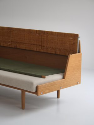 Oak and Rattan GE7 Daybed by Hans J. Wegner for GETAMA-WRF-965329