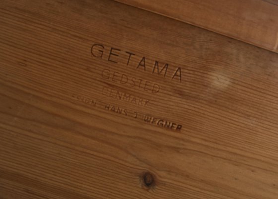 Oak and Rattan GE7 Daybed by Hans J. Wegner for GETAMA-WRF-965329