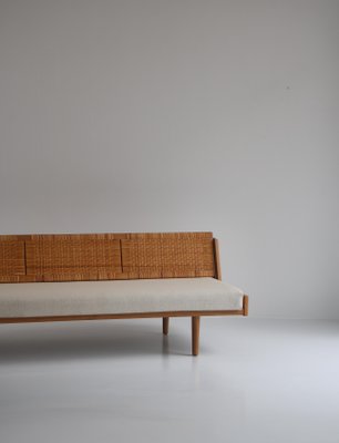 Oak and Rattan GE7 Daybed by Hans J. Wegner for GETAMA-WRF-965329