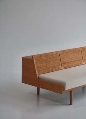 Oak and Rattan GE7 Daybed by Hans J. Wegner for GETAMA-WRF-965329