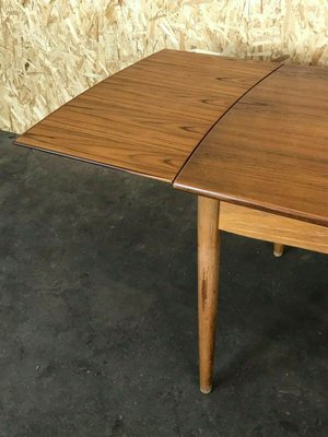 Oak and Teak Dining Table, Denmark, 1960s-EJL-1063053