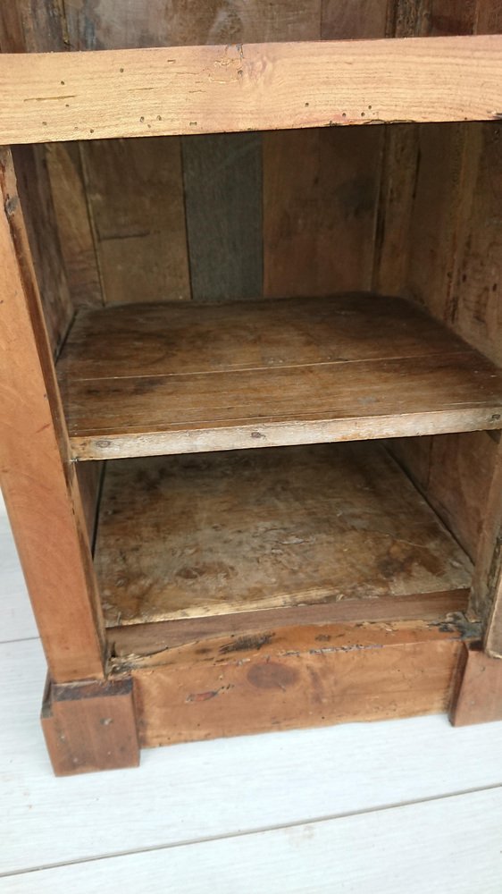 Oak and Walnut Entrance Cabinet