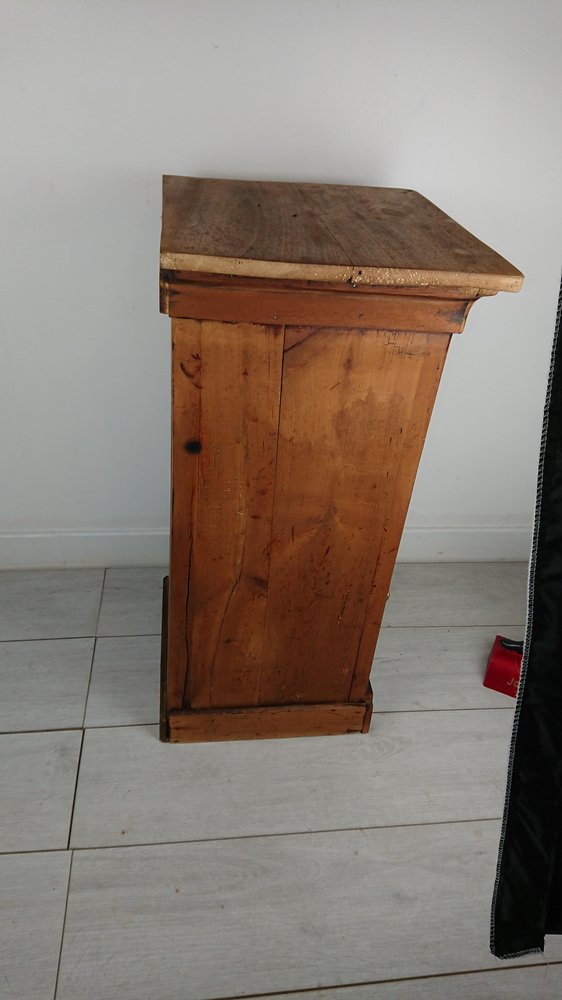 Oak and Walnut Entrance Cabinet