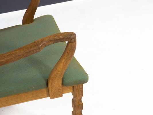 Oak Arm Chair attributed to Henning Kjaernulf for Nyrup Møbelfabrik-YS-2015937