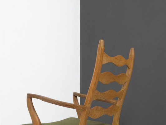 Oak Arm Chair attributed to Henning Kjaernulf for Nyrup Møbelfabrik-YS-2015937