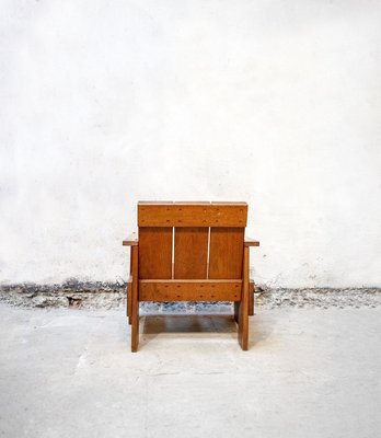 Oak Armchair by Gerrit Thomas Rietveld, 1950s-VCV-894277