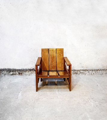 Oak Armchair by Gerrit Thomas Rietveld, 1950s-VCV-894277