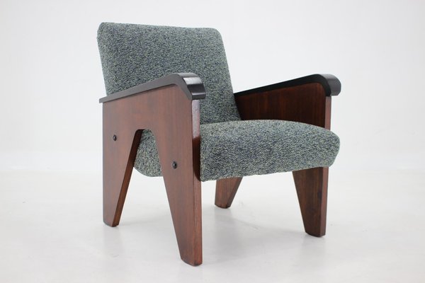 Oak Armchair, Czechoslovakia, 1960s-TZ-1425775