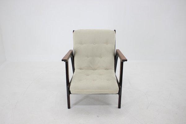 Oak Armchair, Czechoslovakia, 1960s-TZ-1076430