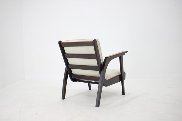 Oak Armchair, Czechoslovakia, 1960s-TZ-1076430