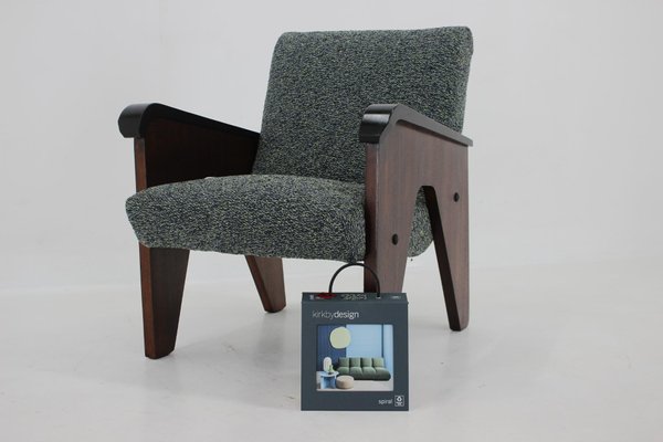 Oak Armchair, Czechoslovakia, 1960s-TZ-1425775