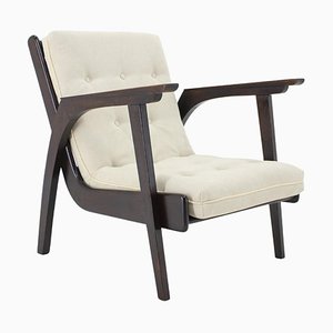 Oak Armchair, Czechoslovakia, 1960s-TZ-1076430