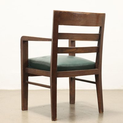 Oak Armchair, Italy, 1940s-VMM-1793267