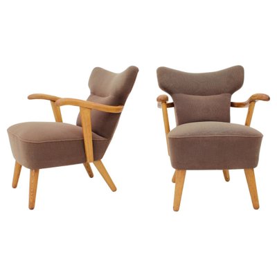 Oak Armchairs by Krasna Jizba, Czechoslovakia, 1940s, Set of 2-TZ-1329335