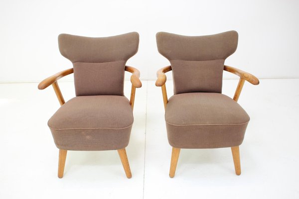 Oak Armchairs by Krasna Jizba, Czechoslovakia, 1940s, Set of 2-TZ-1329335