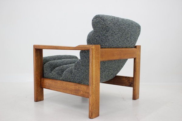 Oak Armchairs with Stools, Finland, 1960s, Set of 4-TZ-1418940