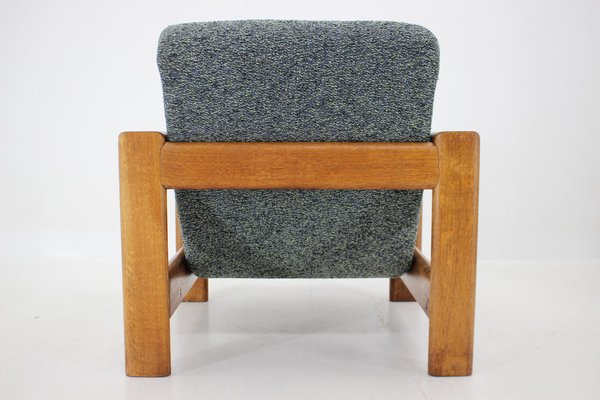 Oak Armchairs with Stools, Finland, 1960s, Set of 4-TZ-1418940