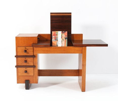 Oak Art Deco Hague School Desk by Henk Wouda for Pander, 1924-MY-1033676