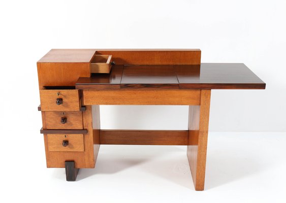 Oak Art Deco Hague School Desk by Henk Wouda for Pander, 1924-MY-1033676