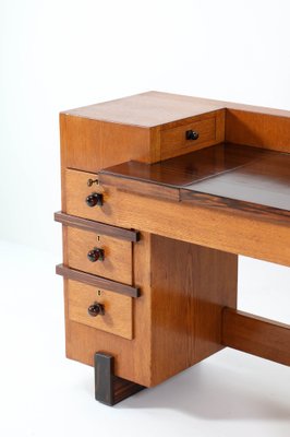 Oak Art Deco Hague School Desk by Henk Wouda for Pander, 1924-MY-1033676