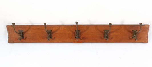 Oak Arts & Crafts Art Nouveau Coat Rack Attributed to A.J. Kropholler, 1900s