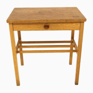 Oak Bedside Table, Sweden, 1960s-GEK-1720761