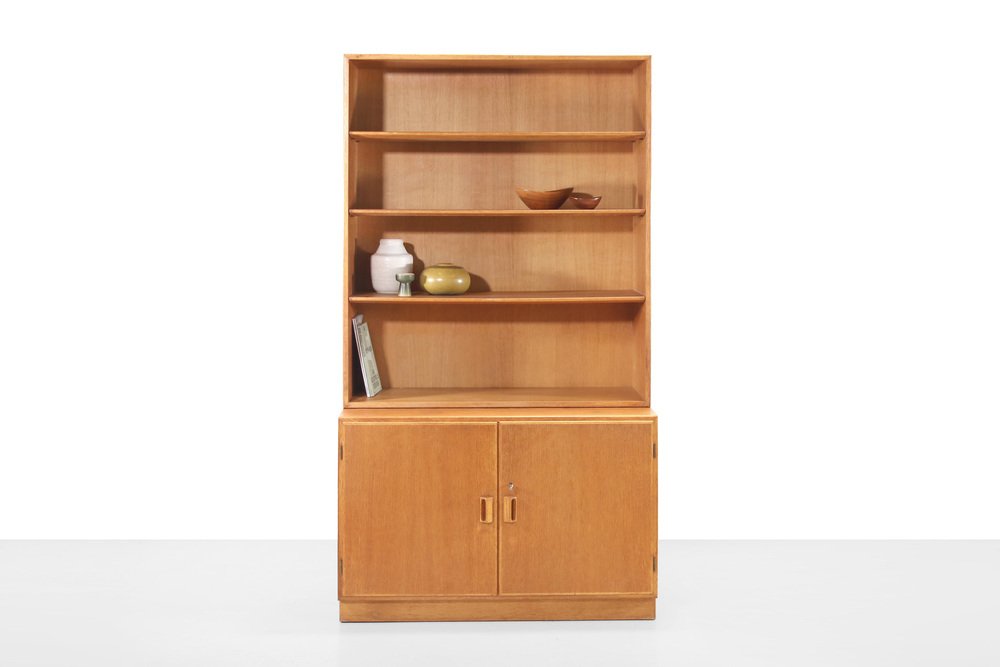 Oak Bookcase by Børge Mogensen for Soborg Mobler, 1960s