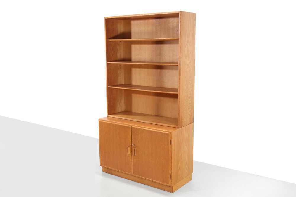 Oak Bookcase by Børge Mogensen for Soborg Mobler, 1960s