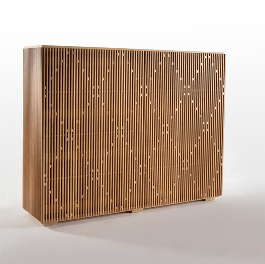 Oak & Brass Milione Sideboard by Debonademeo for Medulum