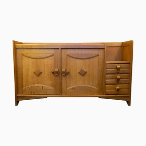 Oak Buffet by Guillerme and Chambron, 1960s-WFS-744957