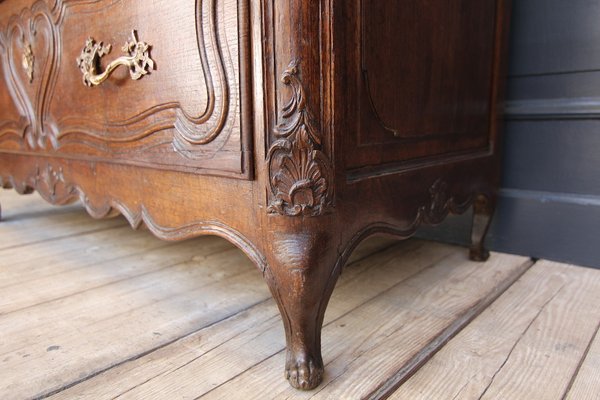 Oak Chest of Drawers with Marble Plate, 1700s-TAT-1339230