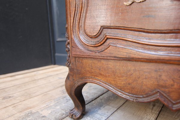 Oak Chest of Drawers with Marble Plate, 1700s-TAT-1339230