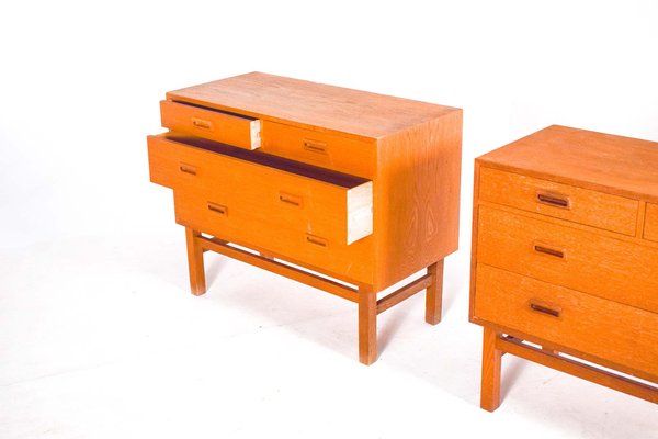 Oak Chests of Drawers by Holger Georg Jensen for FDB, 1960, Set of 2-XWB-1721952