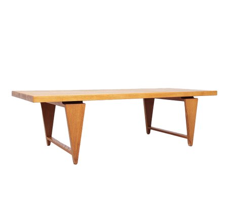 Oak Coffee Table Model Ml 115 attributed to Illum Wikkelsø for a/S Mikael Laursen, 1960s-SN-2020290