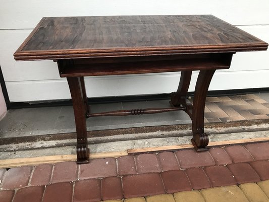 Oak Coffee Table with Small Shelf, 1950s-WQQ-1758374