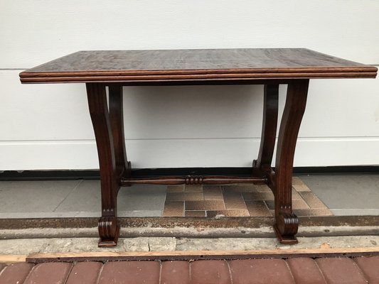 Oak Coffee Table with Small Shelf, 1950s-WQQ-1758374