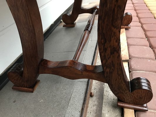 Oak Coffee Table with Small Shelf, 1950s-WQQ-1758374