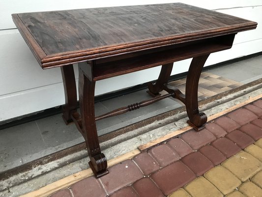 Oak Coffee Table with Small Shelf, 1950s-WQQ-1758374