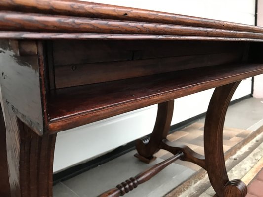 Oak Coffee Table with Small Shelf, 1950s-WQQ-1758374