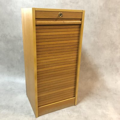 Oak Curtain Cabinet, 1970s-SDV-681583