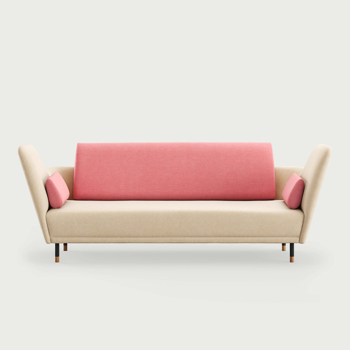 THE 57 SOFA (FJ 5700) - Oak Dark Oil (오크 다크 오일) - Watercolour | Soft Linen / Rose Quartz