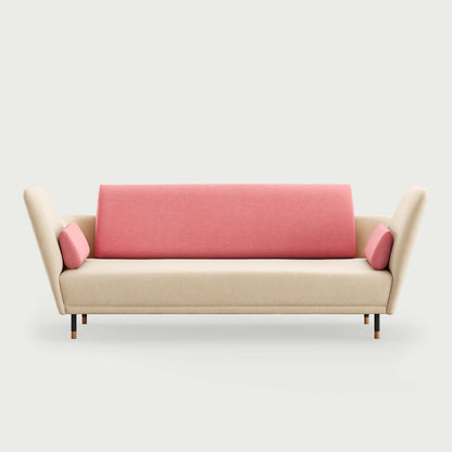 THE 57 SOFA (FJ 5700) - Oak Dark Oil (오크 다크 오일) - Watercolour | Soft Linen / Rose Quartz