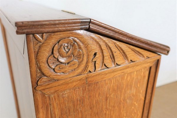 Oak Desk Cabinet, 1890s-1900s-RVK-1386012