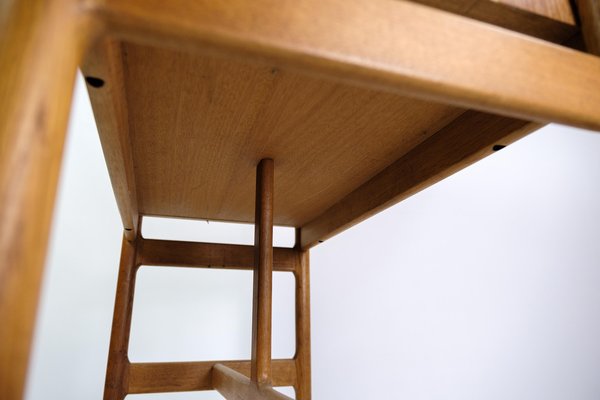 Oak Desk in the style of Henry Rosengren Hansen, 1960s-UY-1369656