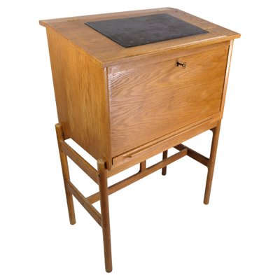 Oak Desk in the style of Henry Rosengren Hansen, 1960s-UY-1369656