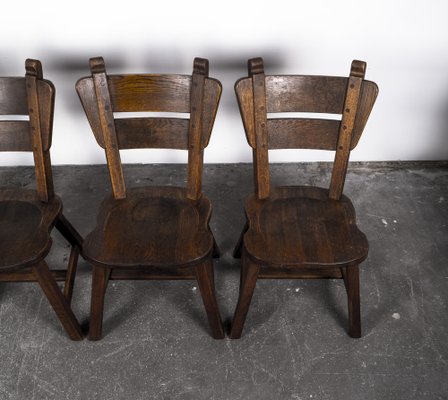 Oak Dining Chairs, 1960s, Set of 4-VLO-989470