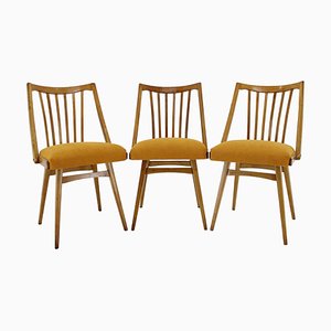 Oak Dining Chairs by Antonin Suman, 1960s, Set of 3-TZ-1787229